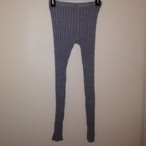 Grey Knit Leggings