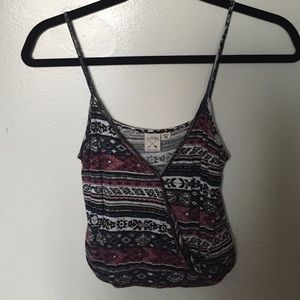 Tribal print crop top from Pacsun