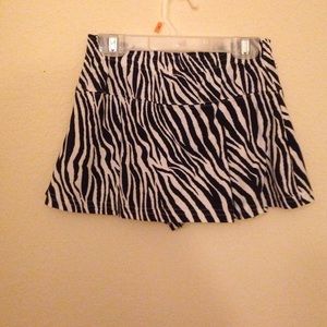 Zebra Print Skirt