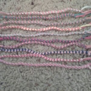 Bundle of handmade friendship bracelets