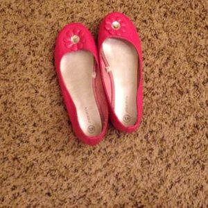 Pink Flower Shoes