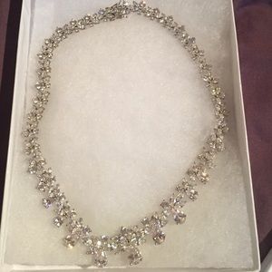 Crystal necklace. Swarovski crystals.