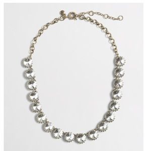 J Crew brass plated crystal rhinestone necklace