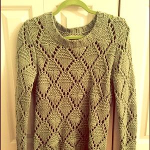 Green knit sweater, like new
