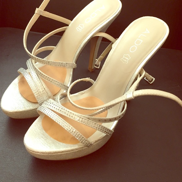 Aldo silver heels