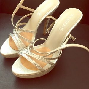 Aldo silver heels