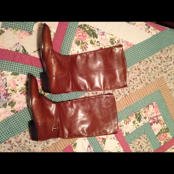 Etienne Aigner Vintage Leather Riding Boots