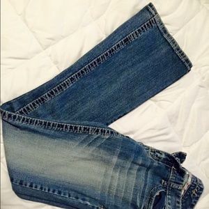 Maurice's flare jeans. 3/4 long