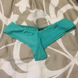 Super cheeky mint NVR strings bikini bottoms