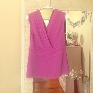 Banana Republic sleeveless violet top