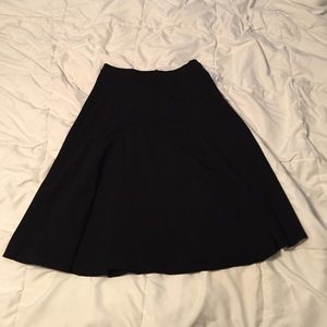 Black midi skirt