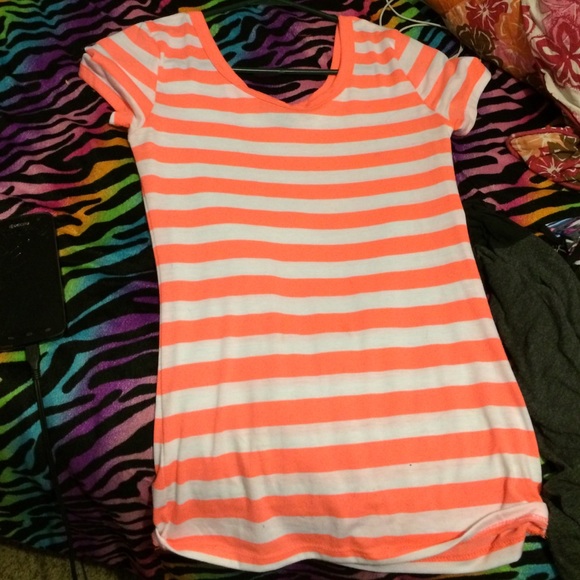 Orange& White shirt