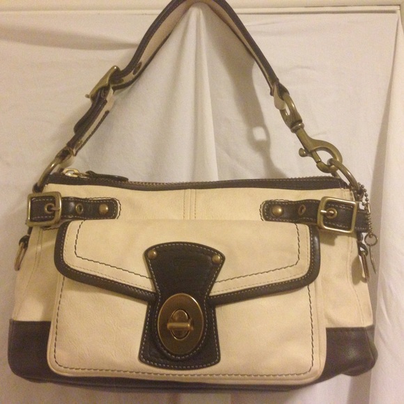 Coach Ivory Spectator Legacy Shoulder Bag white - Picture 1 of 4