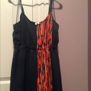 navy blue with multicolored strip dress!