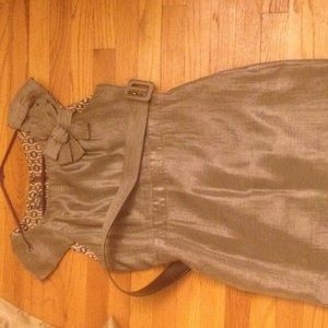 Muse Taupe Color Party Dress
