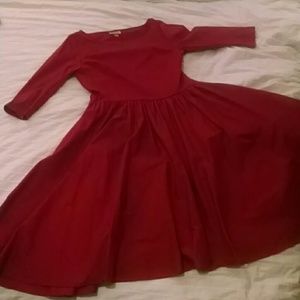 Lindy Bop Swing style red dress 1950