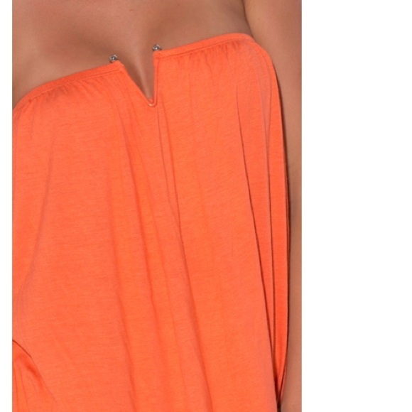 Tangerine Jersey Beach Cover Up - Picture 2 of 7