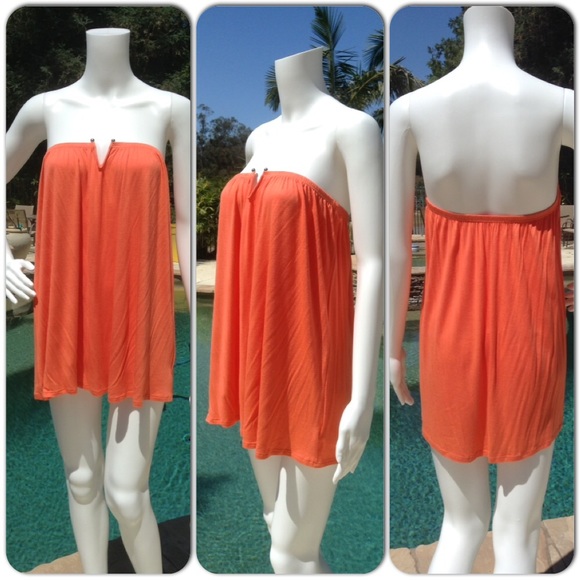 Tangerine Jersey Beach Cover Up - Picture 4 of 7