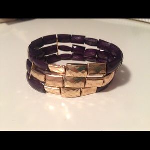 purple and gold bracelett