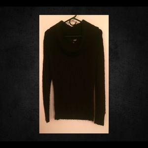 Black Cowl Neck Sweater