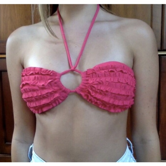 Ruffle bandeau swim top - perfect condition! - Picture 2 of 3