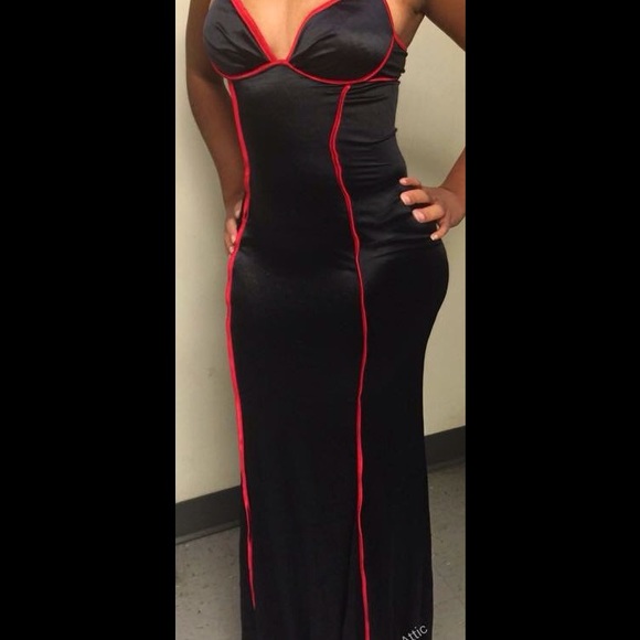 Hey Baby of California Sexy Red and Black Dress - Picture 3 of 4