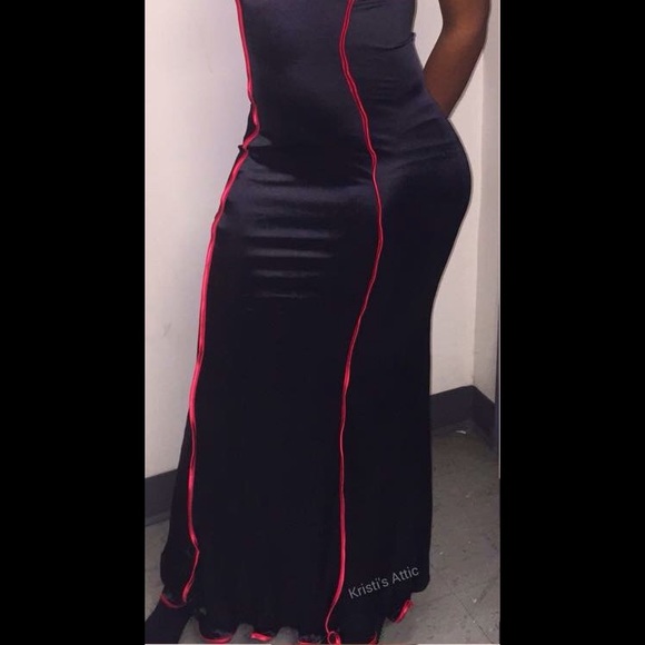 Hey Baby of California Sexy Red and Black Dress - Picture 2 of 4