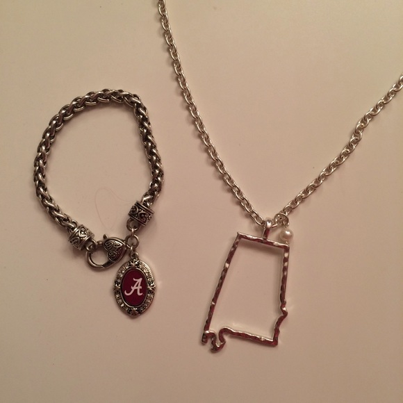 Alabama state necklace