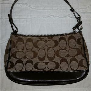 Authentic small brown Coach purse