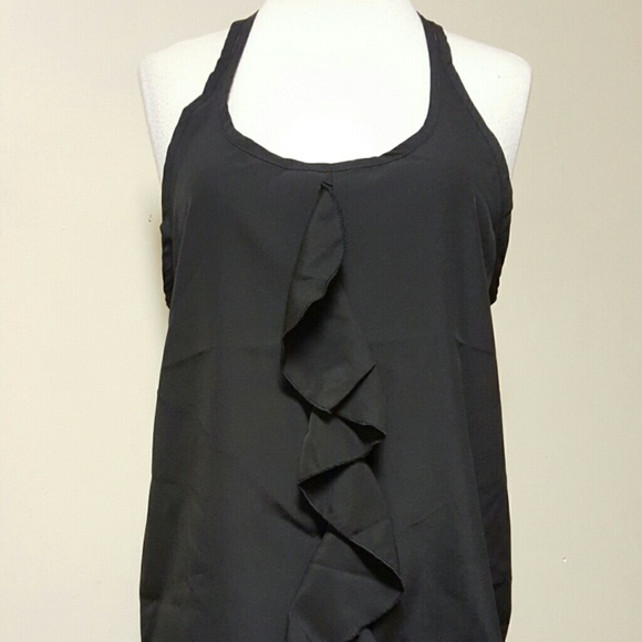 Black chiffon blouse