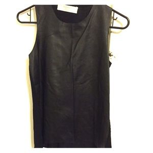 Zara leather shirt
