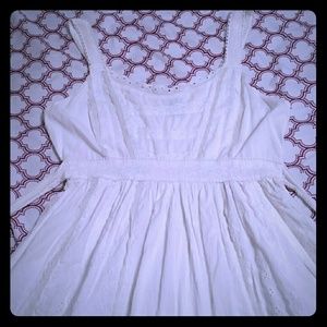 🎉SOLD🎉 White Apron style dress sz L