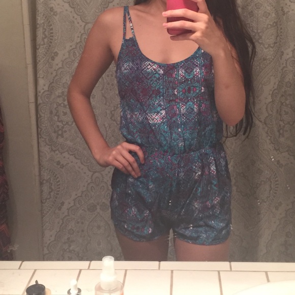 Printed romper