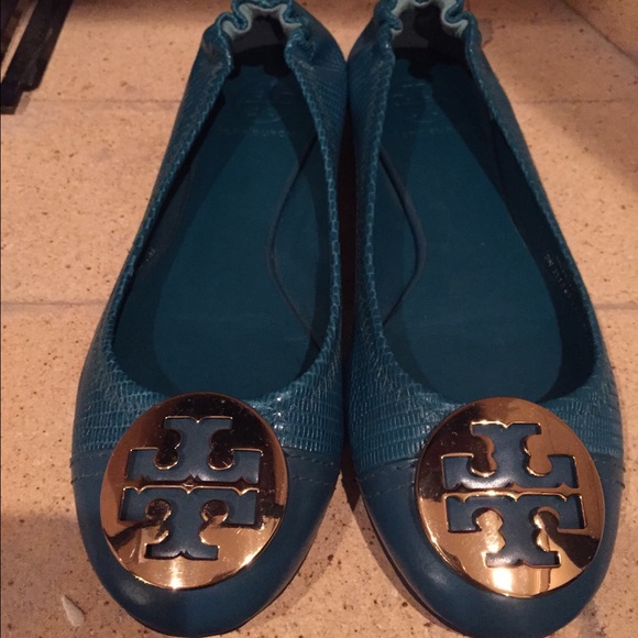 Tory Burch Serena Lizard Print Ballet Flats