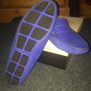 Mercanti Fiorentini Royal Blue Loafers Size 10