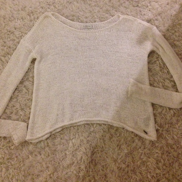 Super cute White lace sweater!