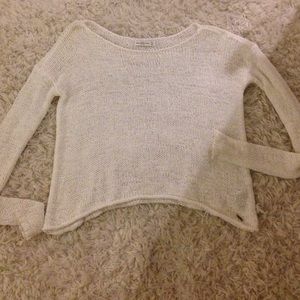 Super cute White lace sweater!