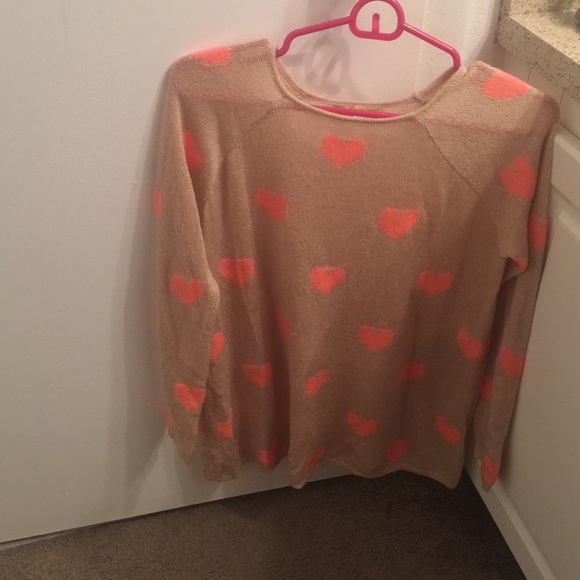Girly Heart print long leave sweater - Picture 1 of 4