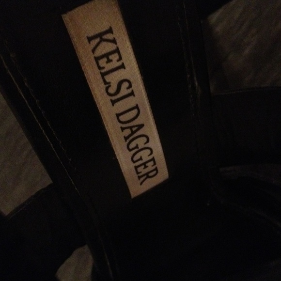 Kelsi Dagger "Cosa" Black Strappy Heels - Picture 4 of 4