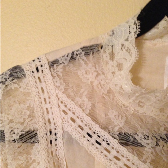 Free People Sheer lace top