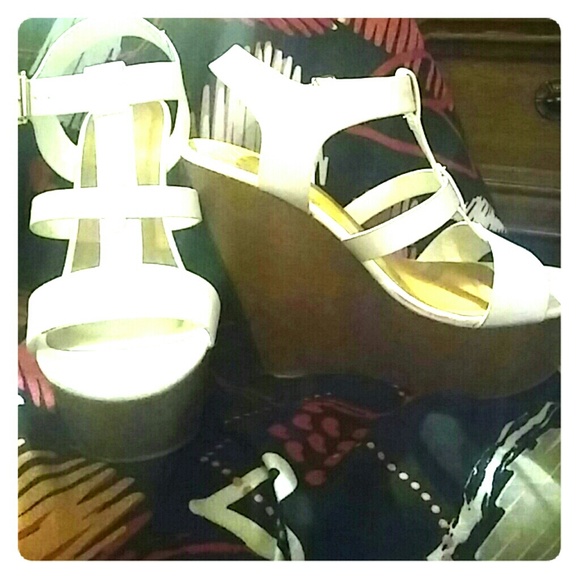 White sandals