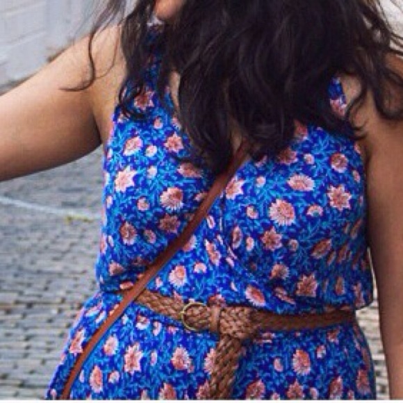 H&M Pants - Blue Floral Romper
