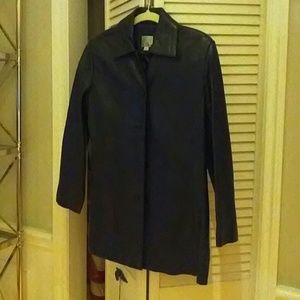 leather jacket, trench like