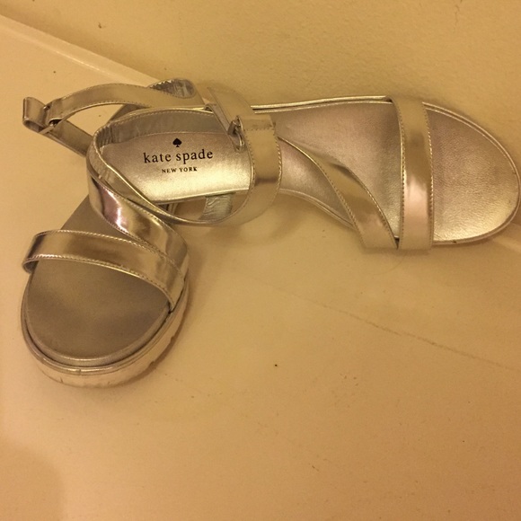 Silver kate spade sandals