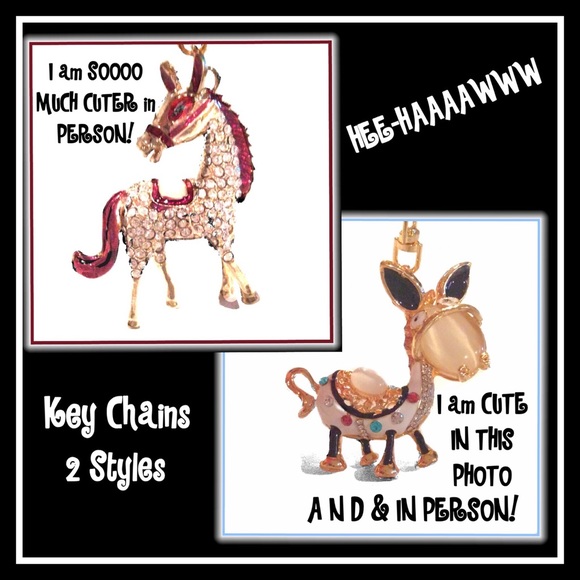 CRYSTAL / GEM DONKEY KEYCHAIN             🎉HPX3🎉 - Picture 3 of 4