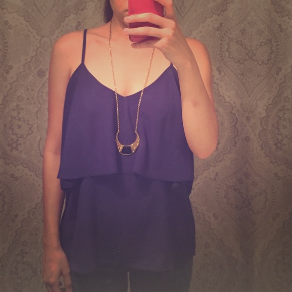 Navy blue tank top