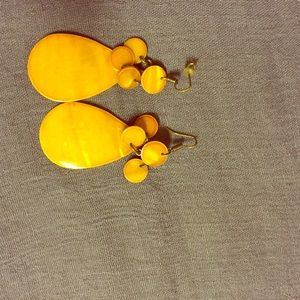 Mustard color earrings