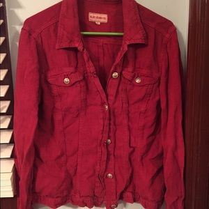 Blue Jeans and Co red western shirt