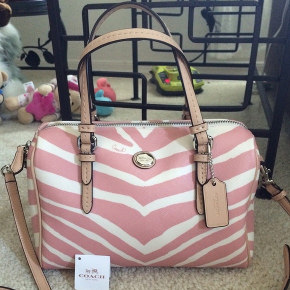 Authentic coach animal print Bennett mini satchel - Picture 3 of 4