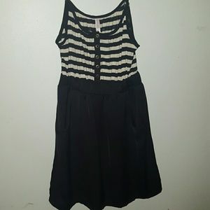 Black and striped dress